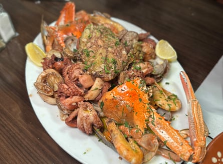 The seafood platter at ‘RSL style’ Portugese restaurant Casa Do Benfica.