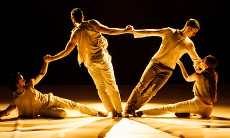 Kamal Singh, Ohad Caspi, Reece Hudson and Anna Daly in A Where, choreographed by Jakub Jakoubek and Emeline Rochefeuille.