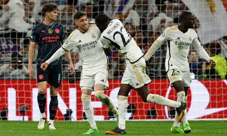 Real Madrid 3-3 Manchester City: Champions League quarter-final, first leg – live reaction