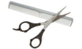 Hair cutting scissors and comb