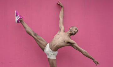 Juan Pablo Rodriguez, 29 when photographed, lives in Peru’s capital Lima. He is photographed dancing in front of a pink wall
