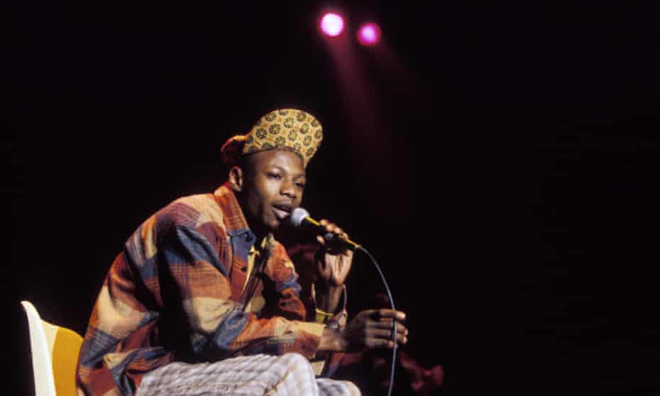 MC Solaar performing in Paris in 1991.