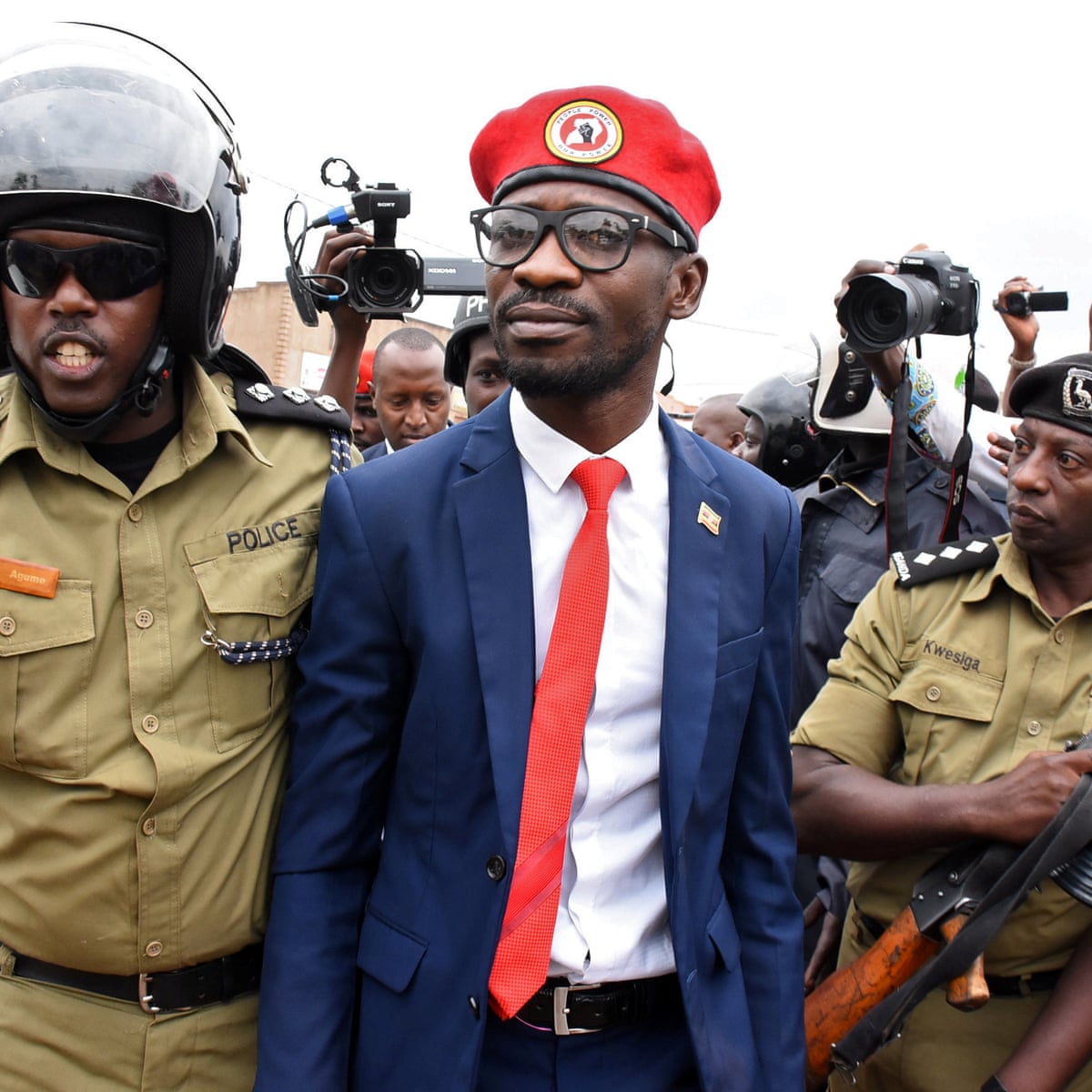 Uganda's pop star MP Bobi Wine arrested as police break up rally ...