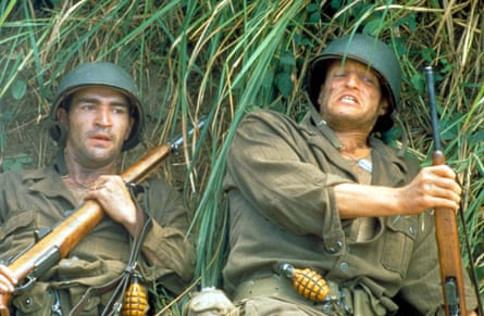 Chaplin and Woody Harrelson in The Thin Red Line