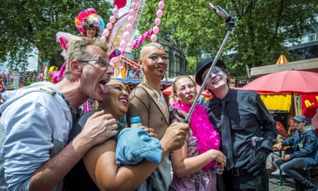 Pink Monday, a day celebrating LGBT people, this week in Tilburg, the Netherlands.