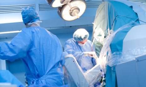 Surgeons in the operating theatre