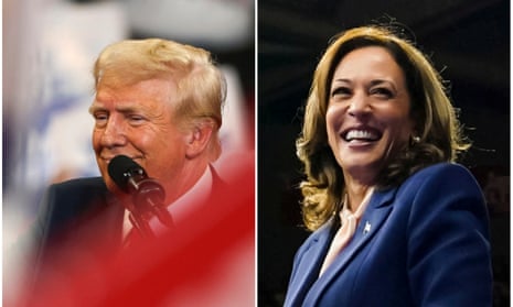 Both presidential campaigns descend on critical swing state of Pennsylvania | US elections 2024 | The Guardian