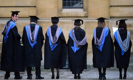 A graduation ceremony at Oxford University in July