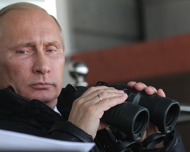 Putin and binoculars