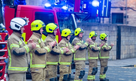 Firefighters in Edinburgh