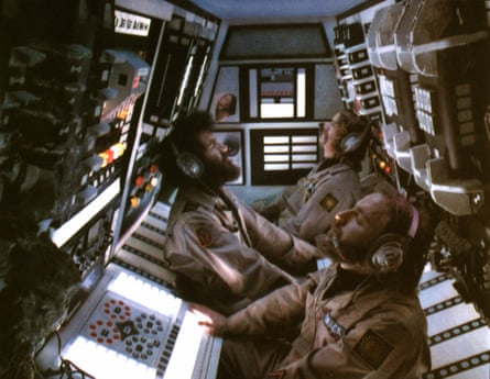 A group of men successful beforehand of power panels