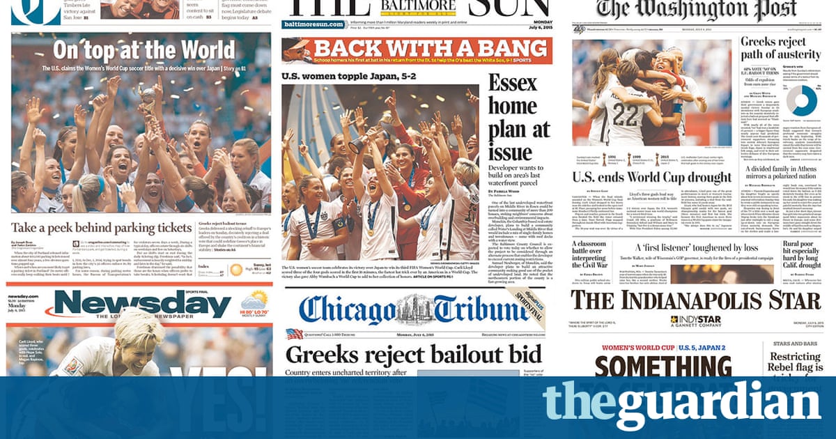 USA wins the Women's World Cup: American newspaper front ... USA wins the Women's World Cup: American newspaper front ... - 1200 x 630 jpeg 168kB
