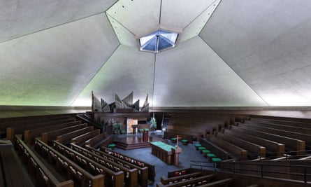 North Christian Church’s interior by Alexander Girard, 1964.
