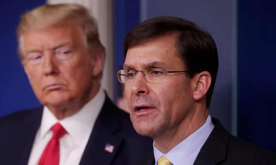 In a final interview, Mark Esper predicted he would be followed by a ‘yes man’. ‘And then God help us,’ he added.