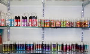 Some of the products available at The Vape Store, which owner Jay Singh opened after seeing a gap in the market.