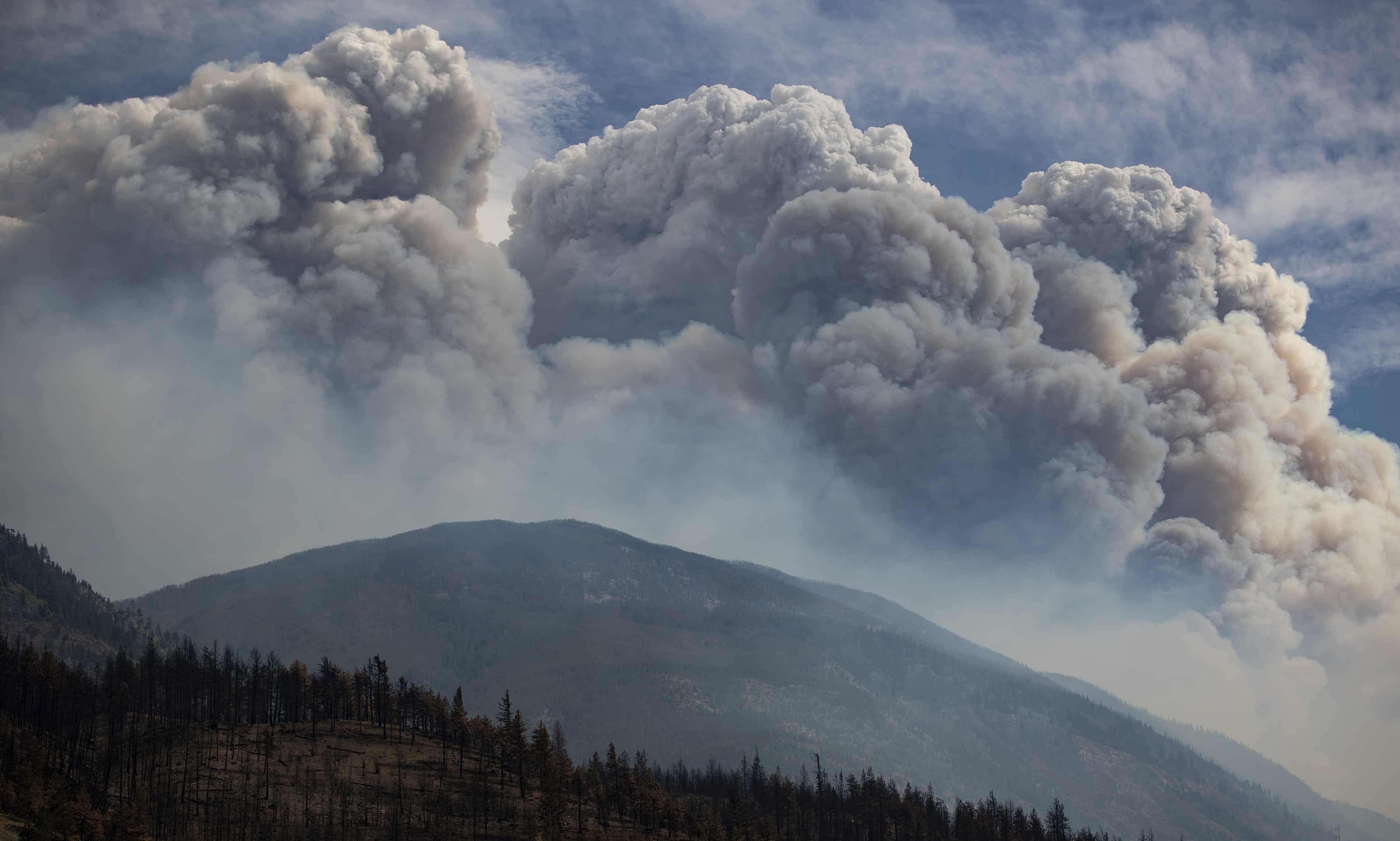 Oregon wildfire creates its own weather after growing to nearly 240,000 acres (theguardian.com)