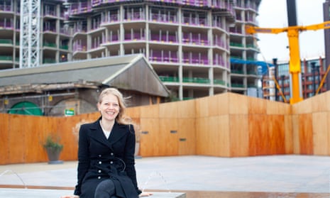 Sian Berry at the Kings Cross development site, north London in December 2015