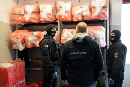 Dinghies imported from China are seized by Europol officers.