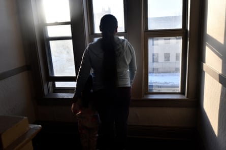 a woman and a young boy