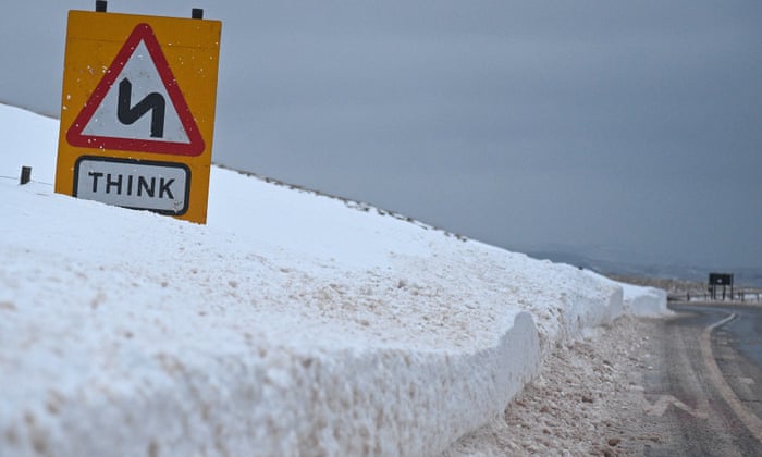snow disruption continues with roads railways hospitals and airports hit as it happened uk news the guardian