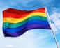A rainbow flag