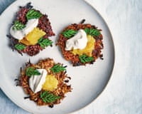 Tom Hunt's root vegetable latkes.