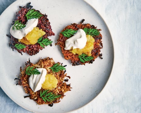 Tom Hunt's root vegetable latkes.