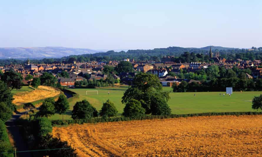 The town of Oswestry, Shropshire.
