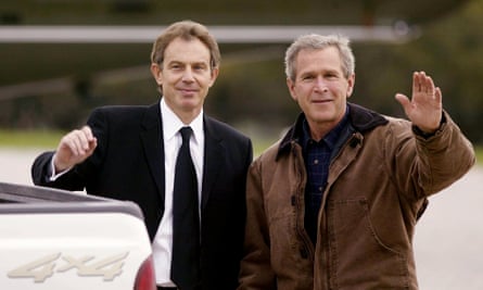 Tony Blair and George W Bush: ‘Blair told visitors to No 10 that one of his objectives was to prove that a Labour prime minister could work with a Republican president of the US.’