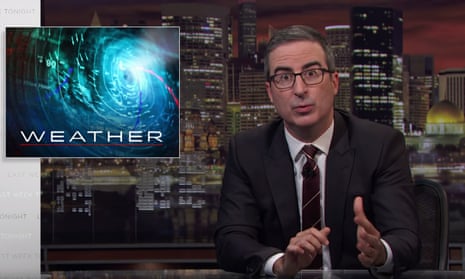 John Oliver: “Think of it like this: National Weather Service data is to a weather forecast what fresh wolverine meat is to Hormel chili. You can’t make one without the other — it’s the dominant ingredient there.”