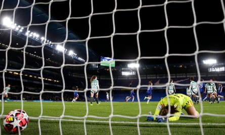 Ball in the net after Lucy Bronze opens the scoring.
