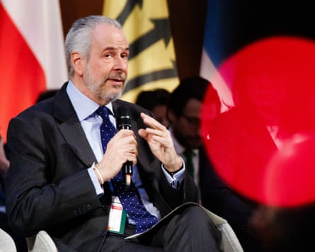 André Corrêa do Lago speaking into a microphone at an event