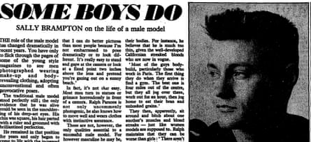 The life of a male model – archive | Fashion | The Guardian