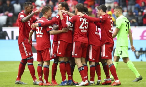 Bundesliga: Bayern Munich celebrate Bundesliga title after draw