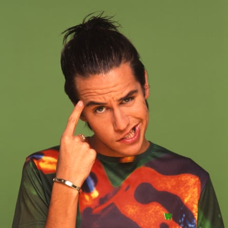 Studio portrait of the artist making a wacky face