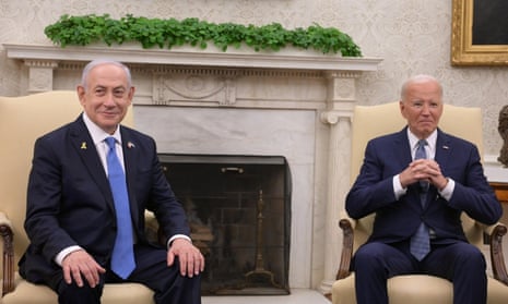 Netanyahu and Biden at the White House on Thursday