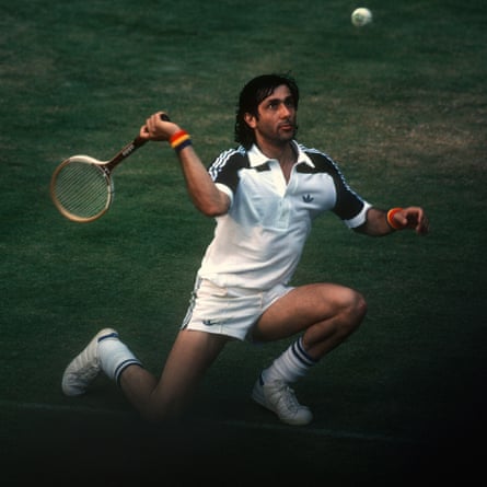 Ilie Nastase at Wimbledon in 1980