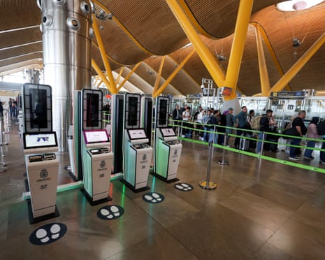 EES kiosks at Madrid airport