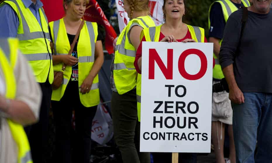 Around 900,000 UK workers are on zero-hours contracts.