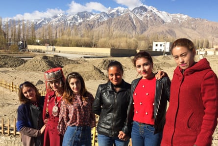 Tajik women who are optimistic about the region’s redevelopment.