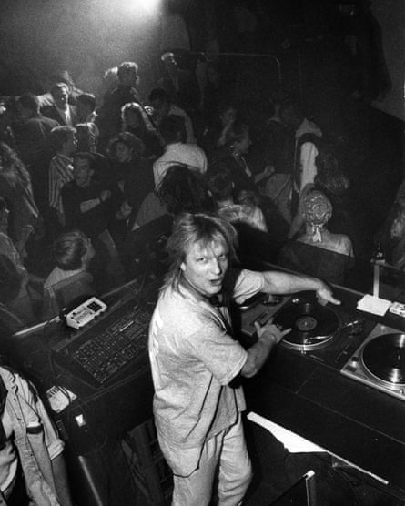 Dag Volle, before he became Denniz Pop, DJing at the Ritz in Stockholm.