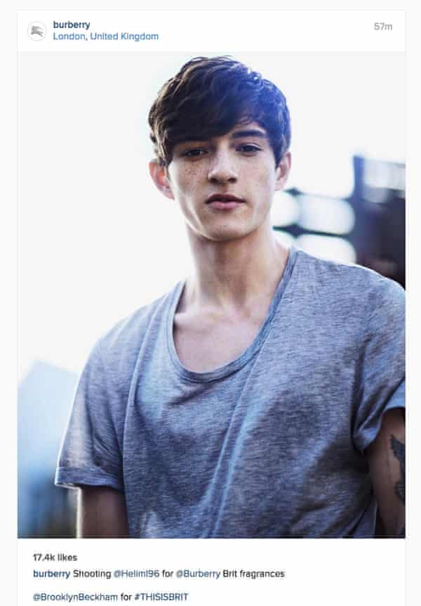 brooklyn beckham burberry shoot angers