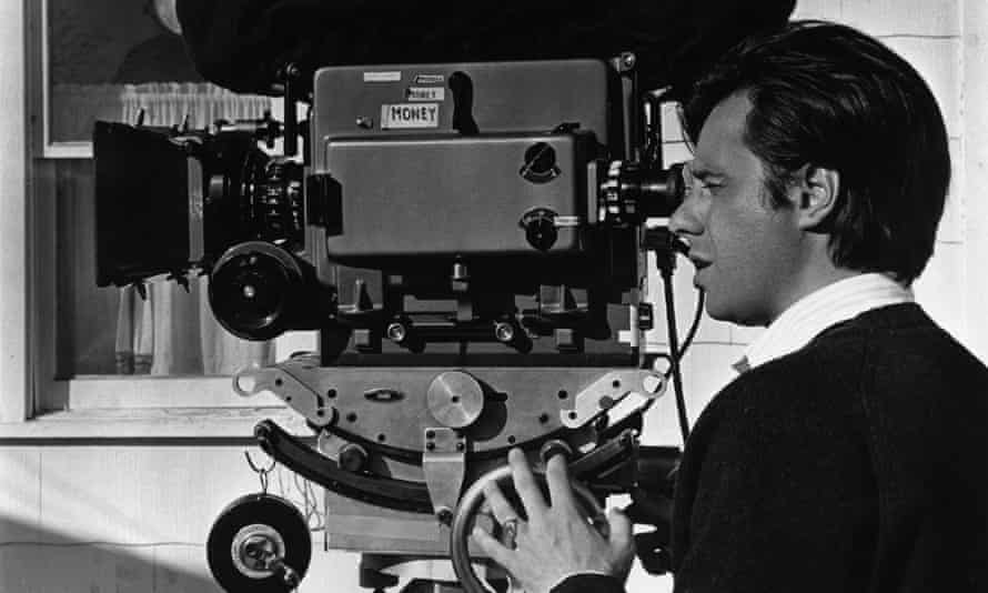 Peter Bogdanovich filming The Last Picture Show.