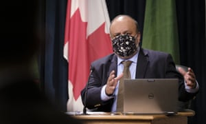 Coronavirus live: UK sees daily cases rise to over 50,000; WHO warns indoor socialising driving infections | World news 5 Saskatchewan Chief Medical Officer Dr. Saqib Shahab.