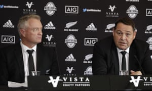 New Zealand coach Steve Hansen and selector Grant Fox