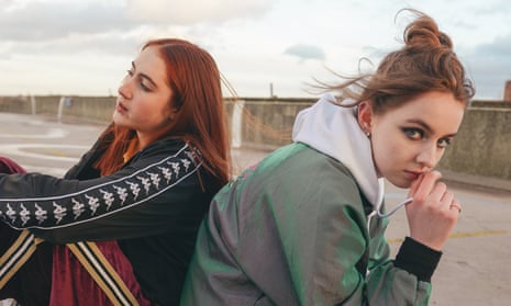 Uncanny and piercing … Rosa Walton, left, and Jenny Hollingworth of Let’s Eat Grandma.