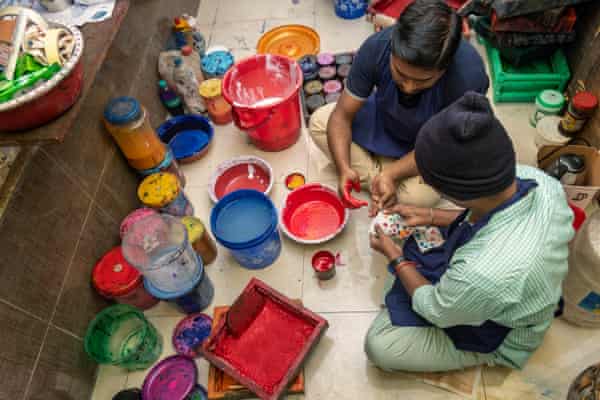 Block printing is set up at Kolkata Pavlov hospital