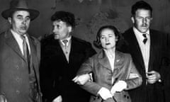 Evdokia Petrov, wife of Soviet defector Vladimir Petrov, at Sydney airport in 1954