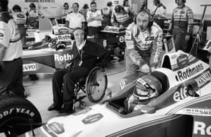 Sir Frank with Jacques Villeneuve in 1996. (This caption was changed on 29 November 2021 to date the picture to 1996, not 1999 as supplied.)