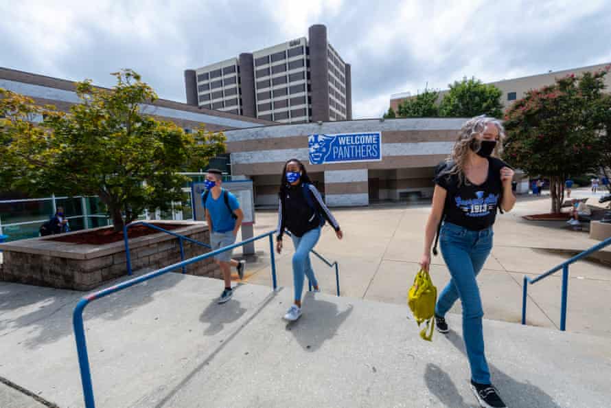 The first day of school at Georgia State University.